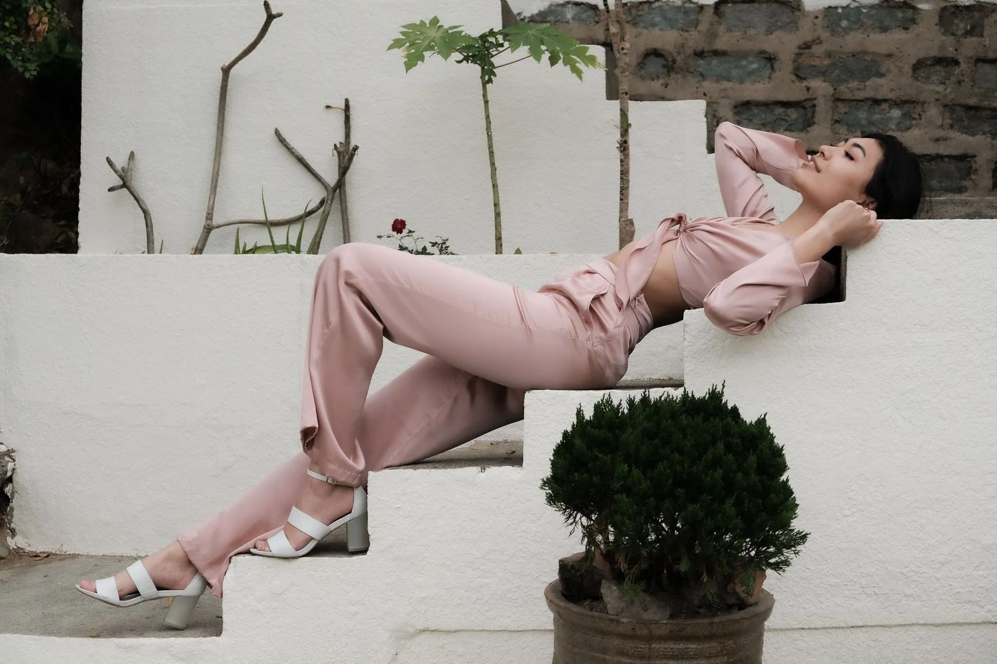 High-Waisted Silk Pant (Short, Regular & Long)