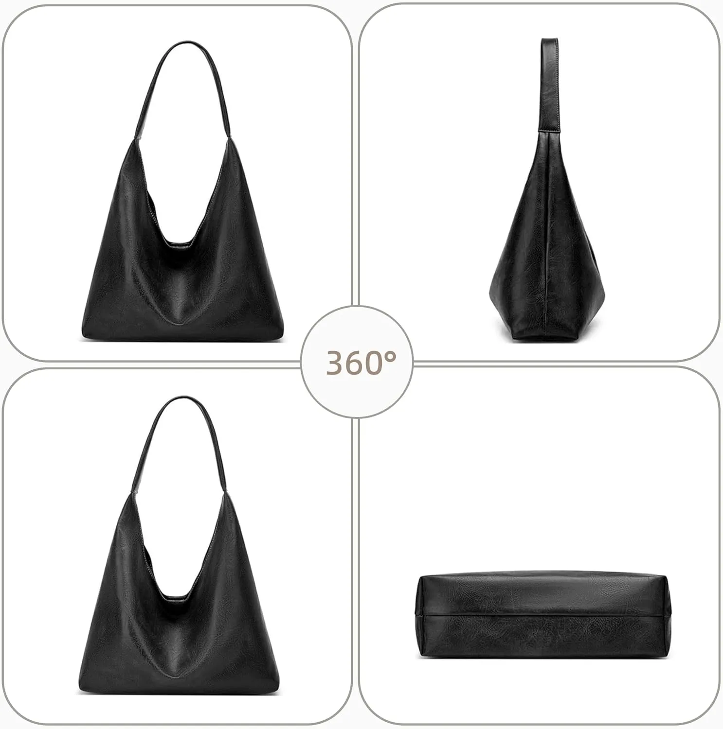 Hobo Bag Purses for Women Shoulder Bag Soft Vegan Crossbody Underarm Handbag Y2K Hobo Bag Commuting Bag