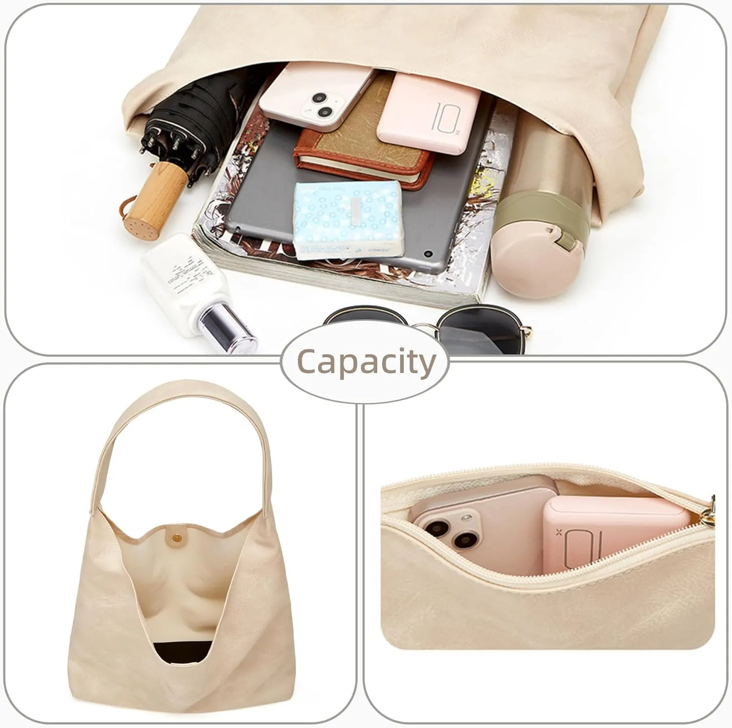 Hobo Bag Purses for Women Shoulder Bag Soft Vegan Crossbody Underarm Handbag Y2K Hobo Bag Commuting Bag