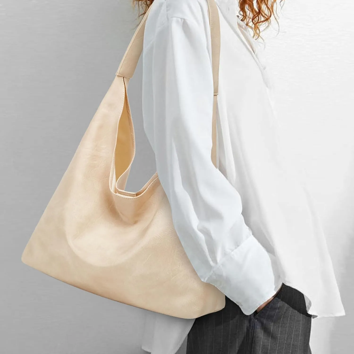 Hobo Bag Purses for Women Shoulder Bag Soft Vegan Crossbody Underarm Handbag Y2K Hobo Bag Commuting Bag