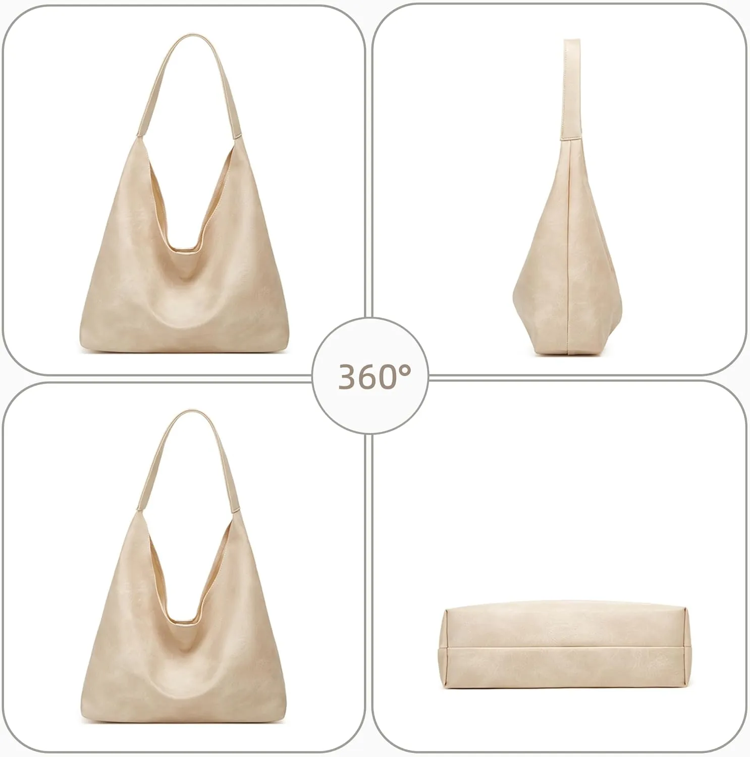 Hobo Bag Purses for Women Shoulder Bag Soft Vegan Crossbody Underarm Handbag Y2K Hobo Bag Commuting Bag