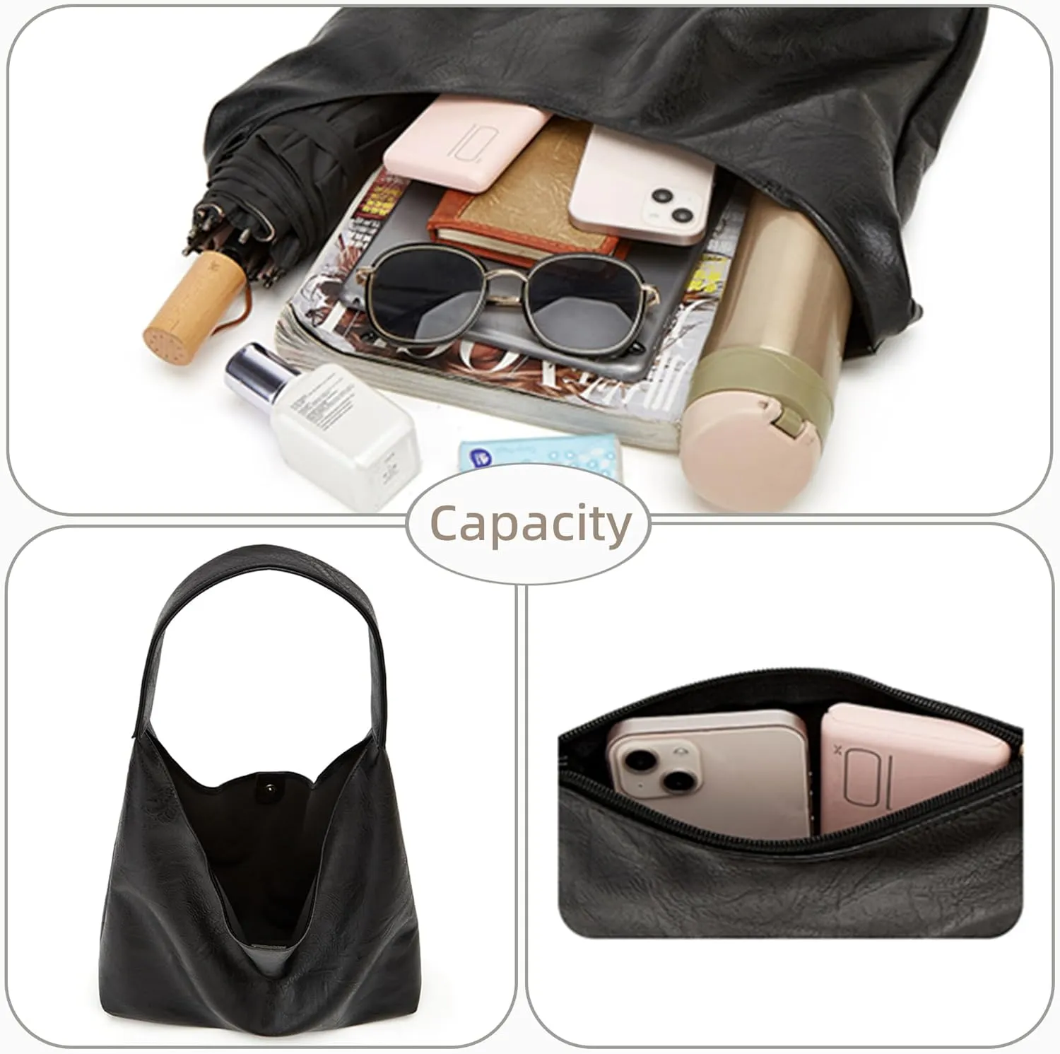 Hobo Bag Purses for Women Shoulder Bag Soft Vegan Crossbody Underarm Handbag Y2K Hobo Bag Commuting Bag