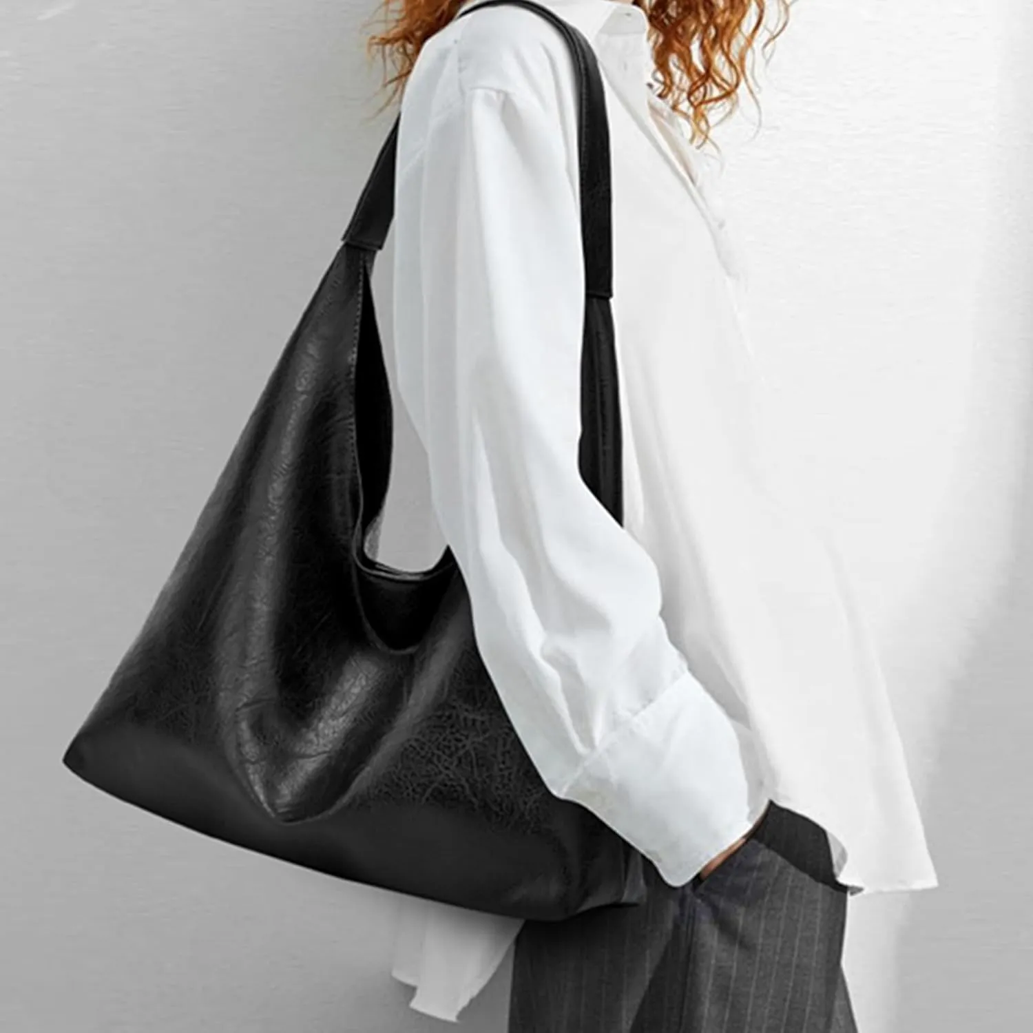 Hobo Bag Purses for Women Shoulder Bag Soft Vegan Crossbody Underarm Handbag Y2K Hobo Bag Commuting Bag