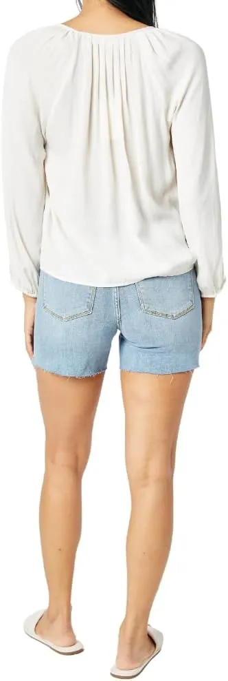 Judy Blue Mid Rise Light Wash Cut Off Shorts