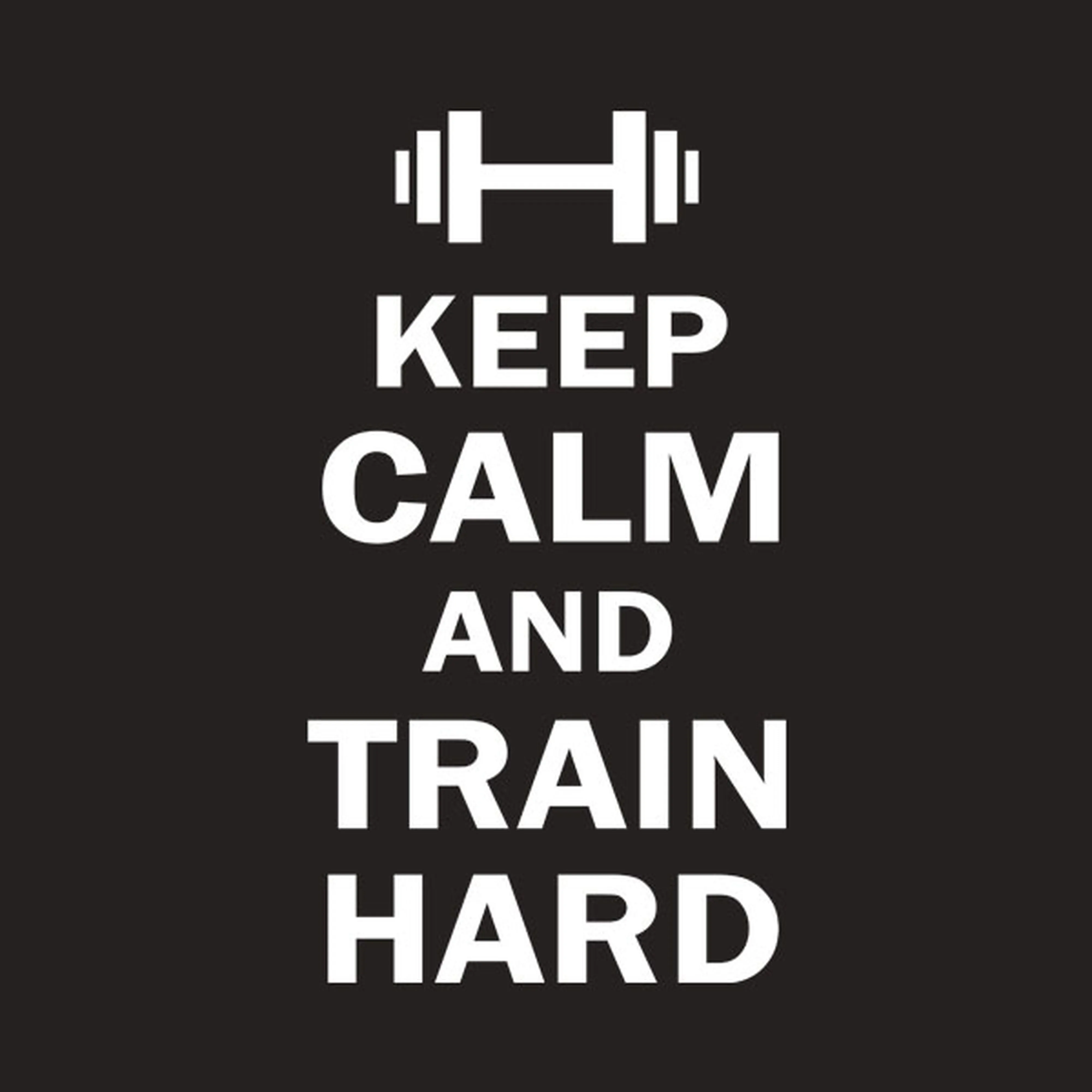 Keep calm and train hard - T-shirt
