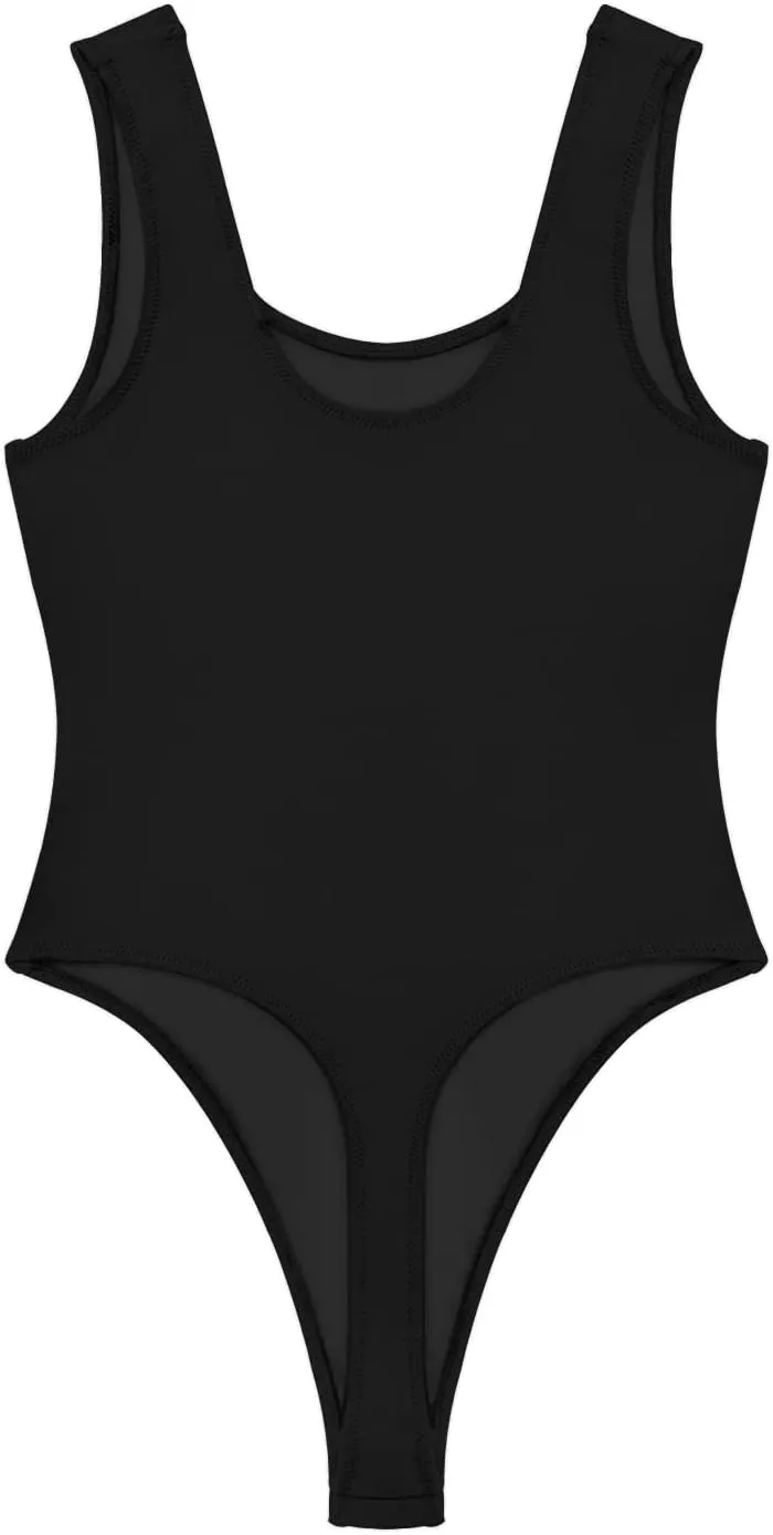 Kepblom Women's High Cut One Piece Swimsuit Thong Swimsuits Sexy Bodysuit for Women