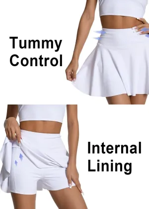 KOKITA Tennis Skirts for Women -with Internal Pocket Pleated High Waisted Athletic Golf Skorts Workout Dress Running Skort