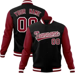 KXK Custom Men/Women/Youth Varsity Baseball Jacket Blend Letterman Jackets Stitched Personalized Name Number Logo Big Size