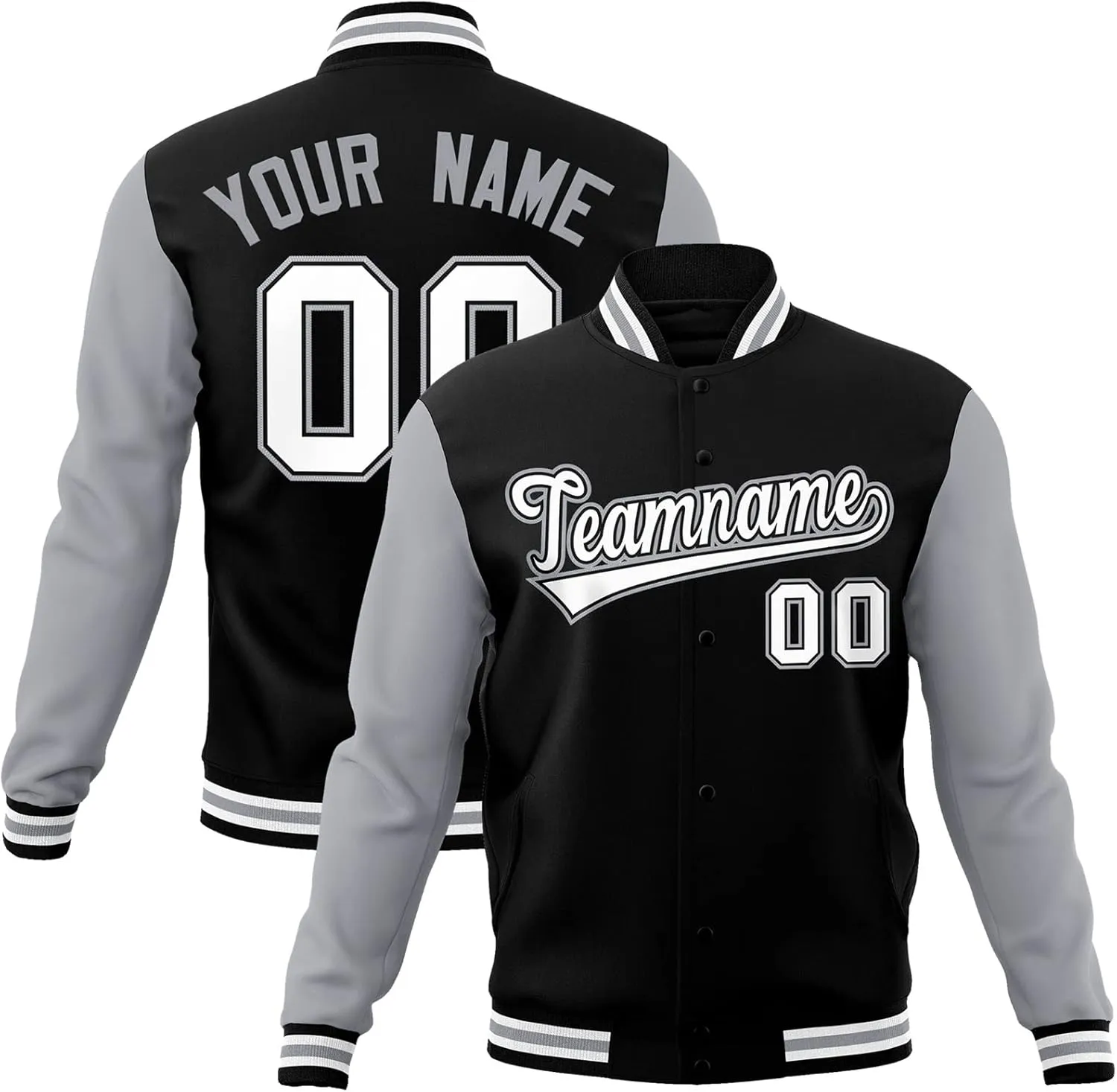 KXK Custom Men/Women/Youth Varsity Baseball Jacket Blend Letterman Jackets Stitched Personalized Name Number Logo Big Size