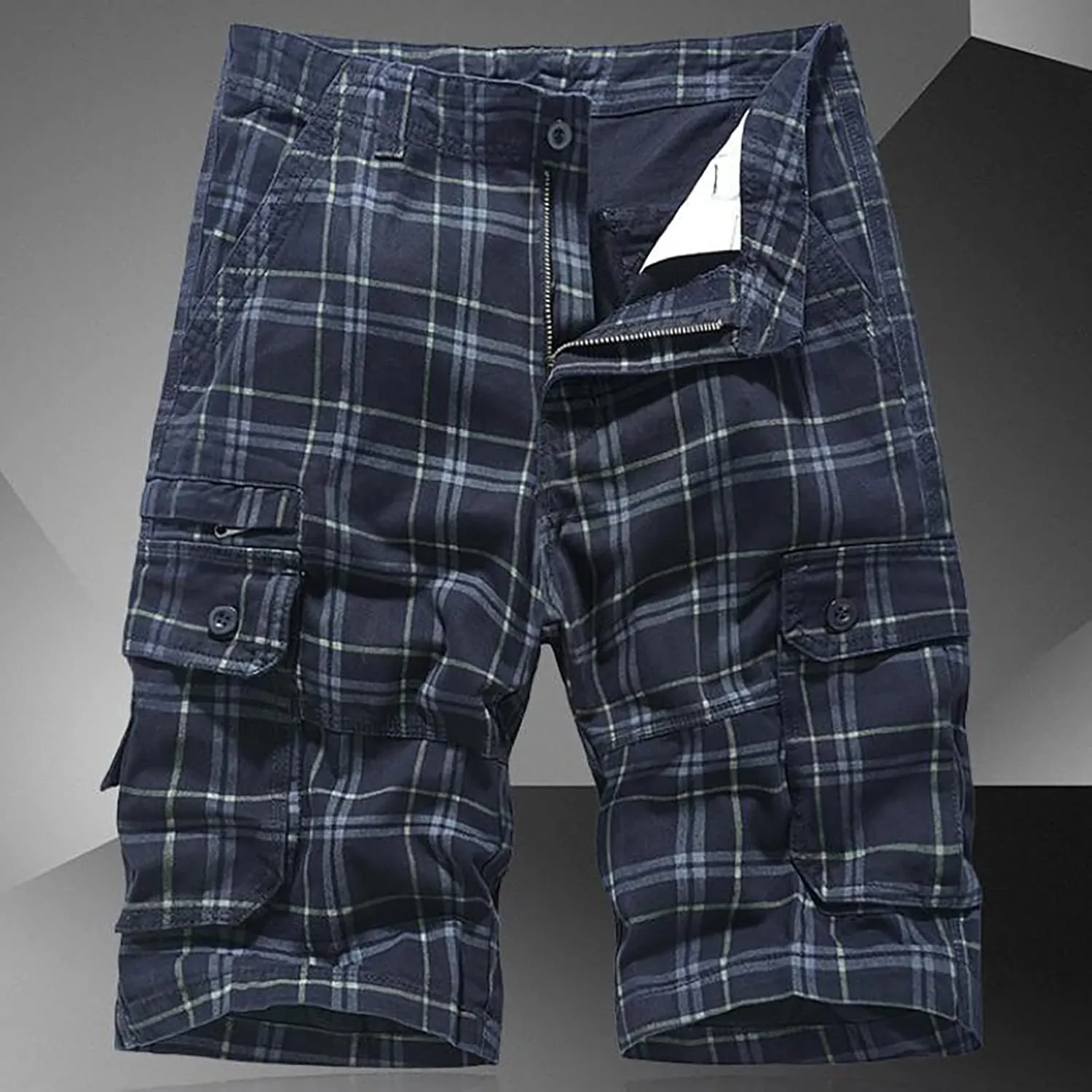 LCMTWX Men's Cargo Shorts with Multi-Pocket and Fashion Summer Leisure Pants Overalls Men's Pants Men Cargo Shorts with