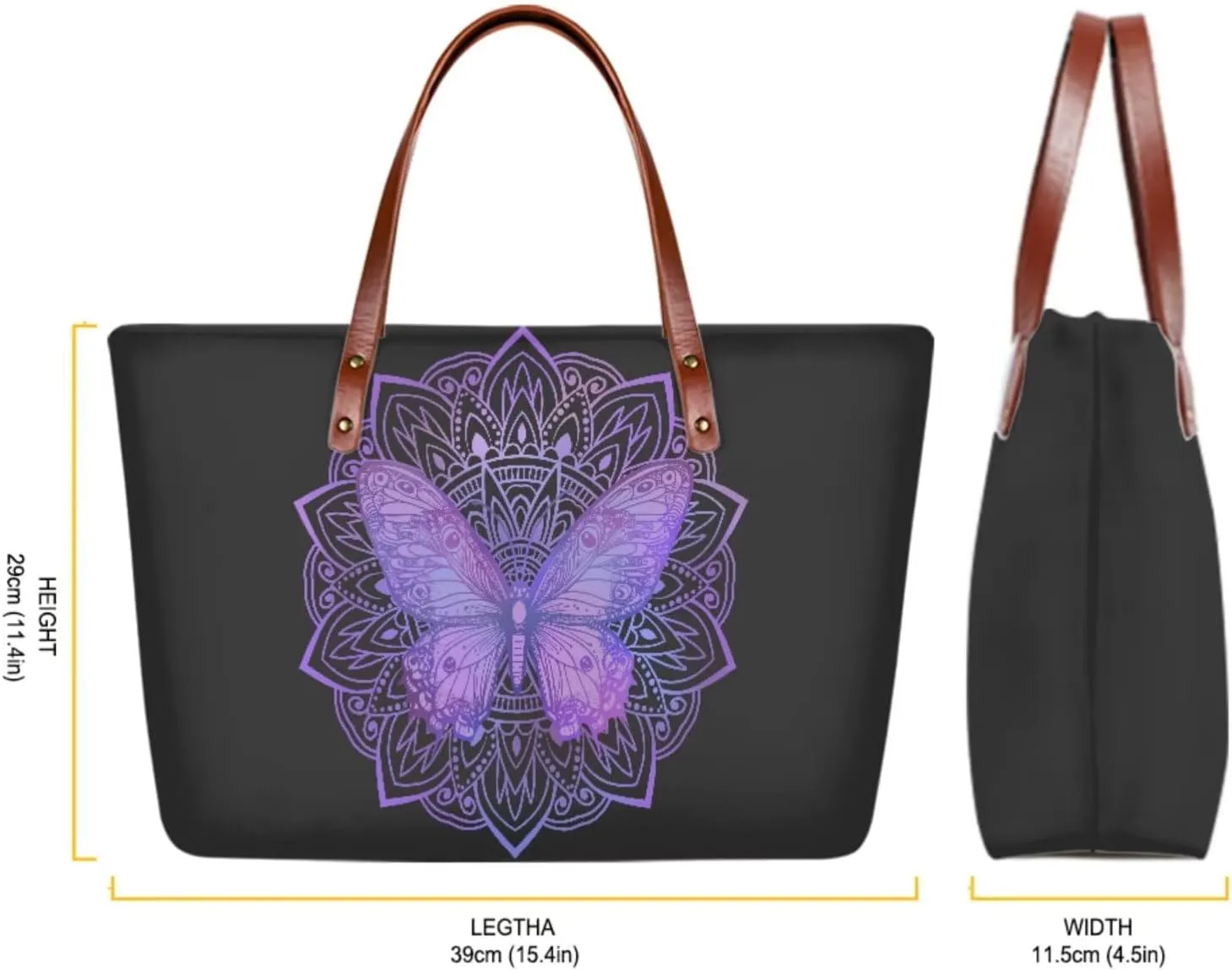 Lightweight Handbag Set of 2,Tote Bag Satchel Purse with Wallet Set for Women,Top Handle Totes for Walking
