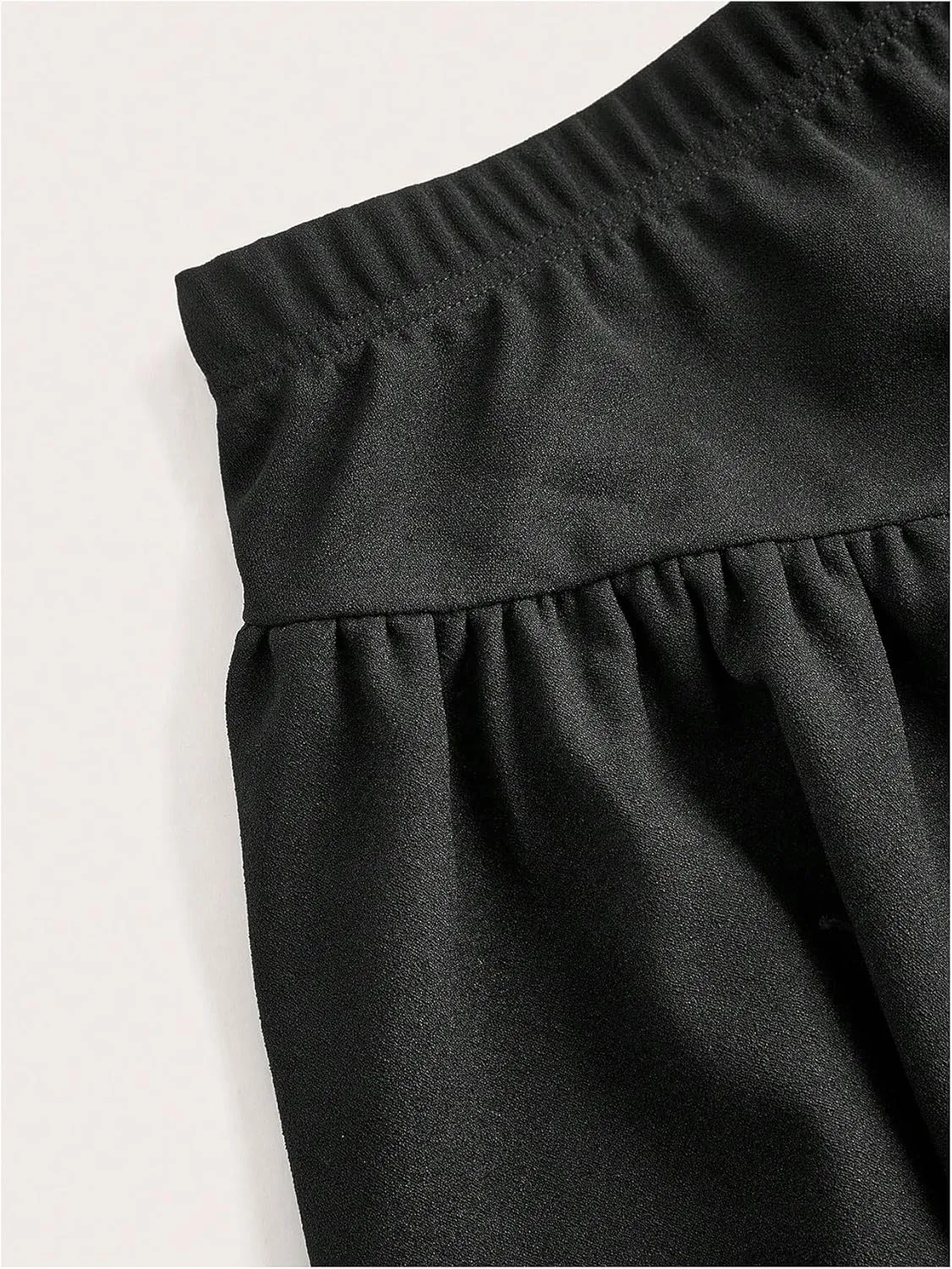 MakeMeChic Women's Plus Size Mini Skirt Ruffle Tiered Loose Fit A Line Short Skorts