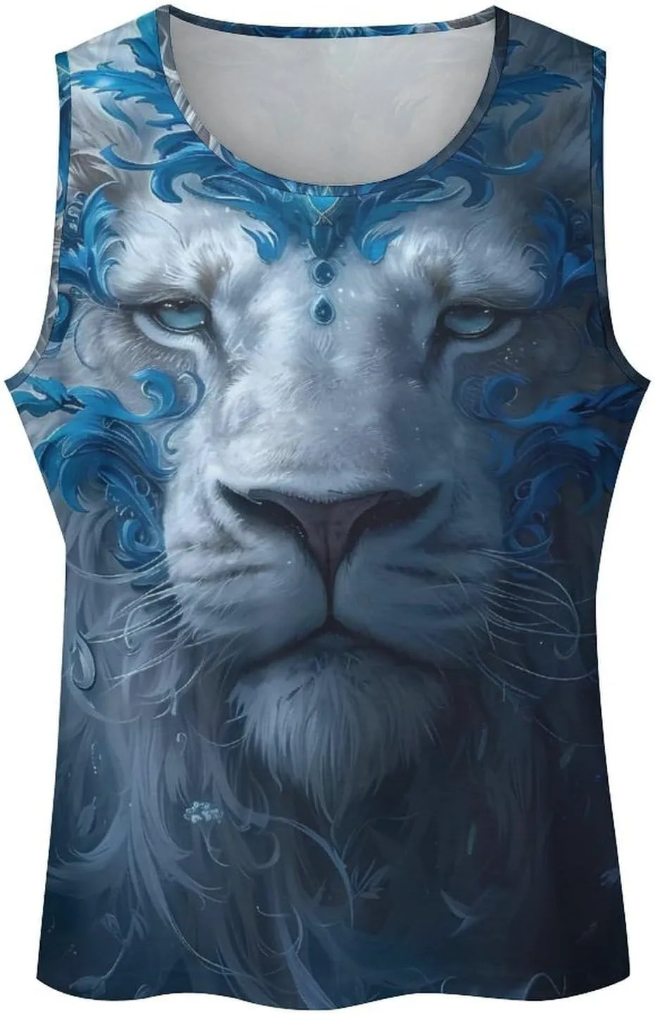 MARSVOVO Mens Cool Tiger Tank Tops Vintage Y2K 2024 Novelty Graffiti Sleeveless Shirt Trendy Soft Cotton Sportswear