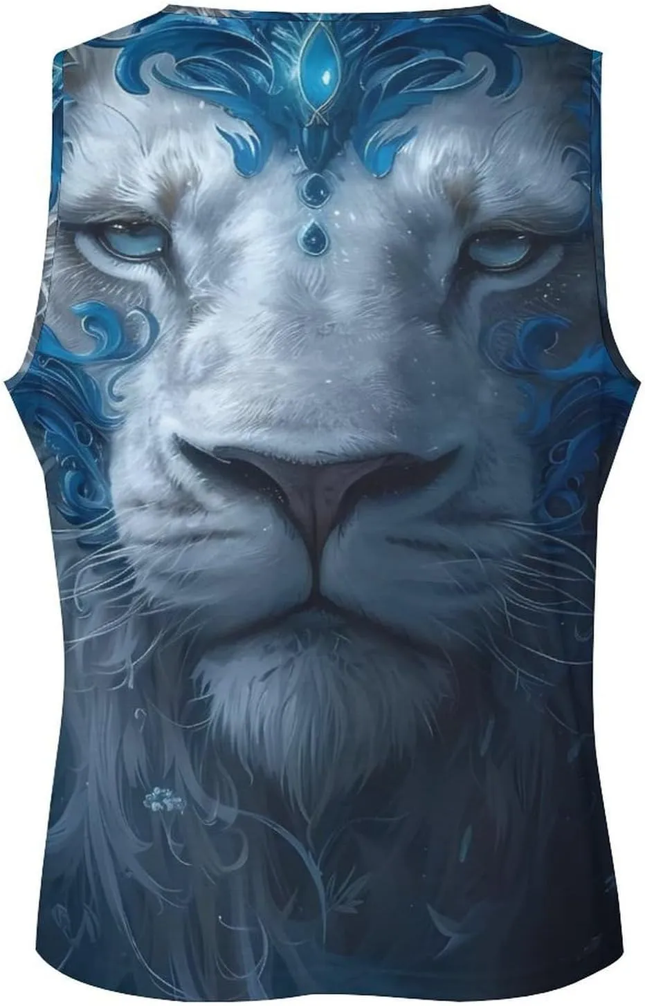 MARSVOVO Mens Cool Tiger Tank Tops Vintage Y2K 2024 Novelty Graffiti Sleeveless Shirt Trendy Soft Cotton Sportswear