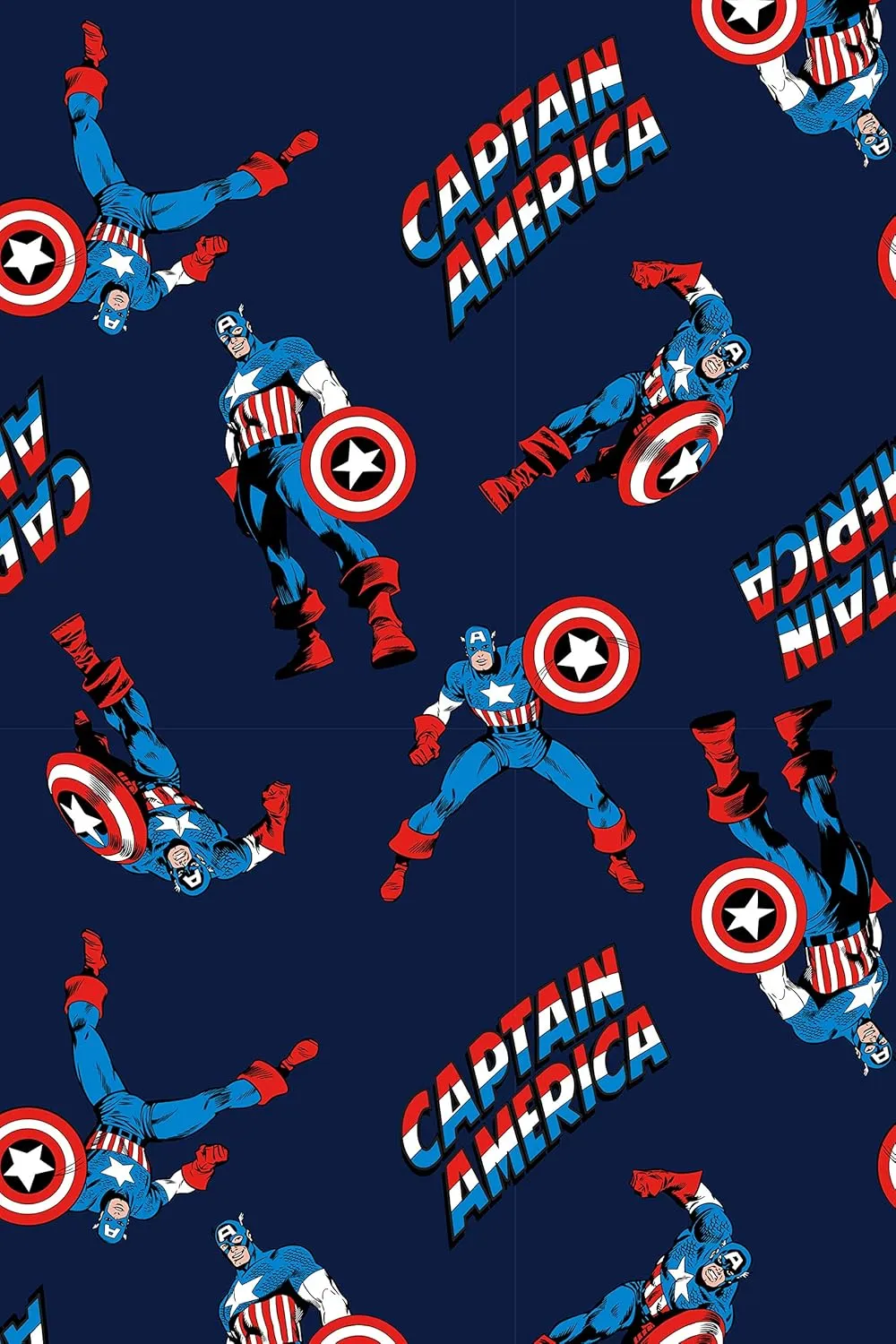 Marvel Men's Captain America Retro Allover Print Loungewear Pajama Pants