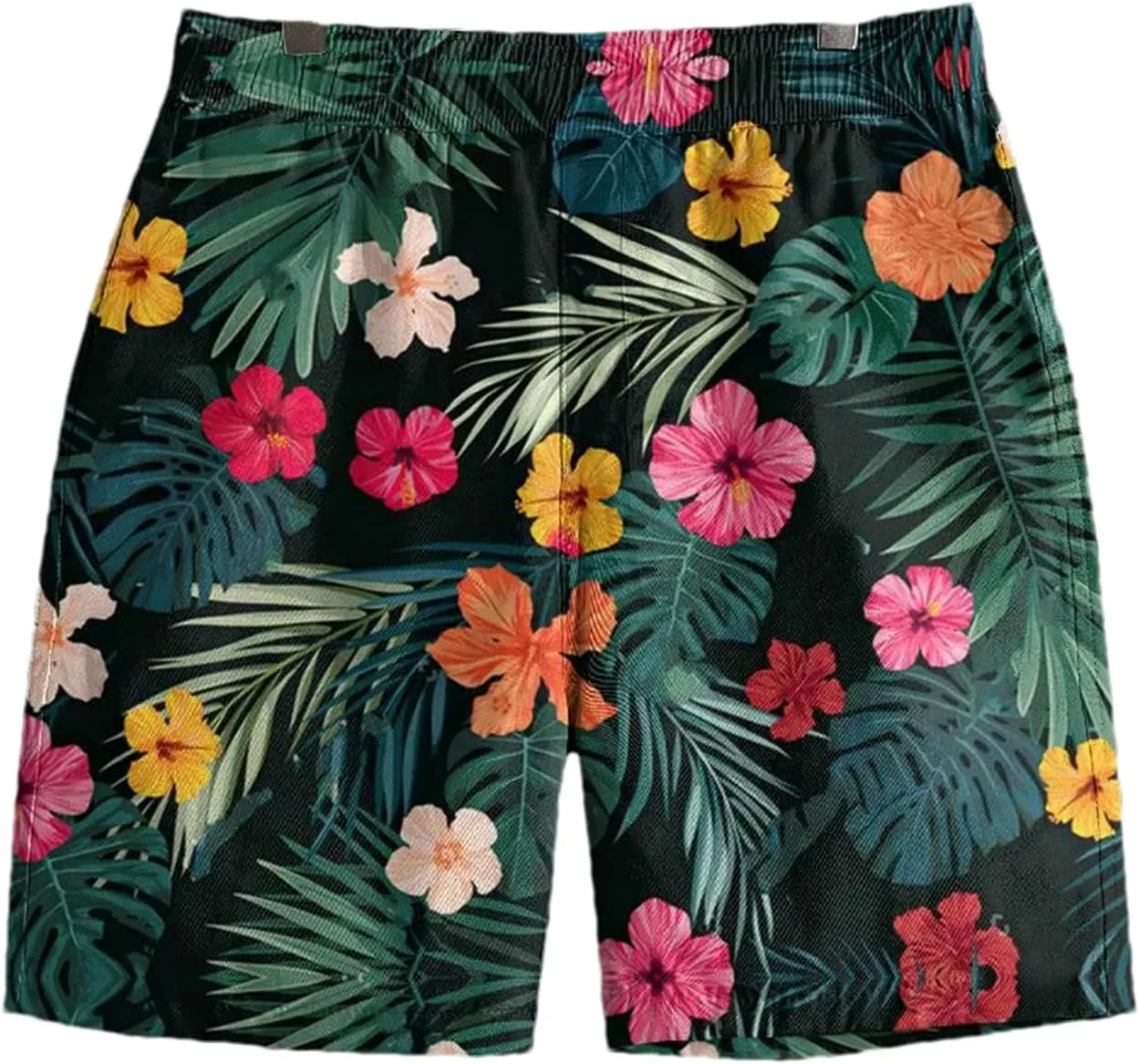 Men's Hawaiian Summer Cool Leaf Pattern Beach Shorts Quick Dry Leisure Sports Shorts Men's