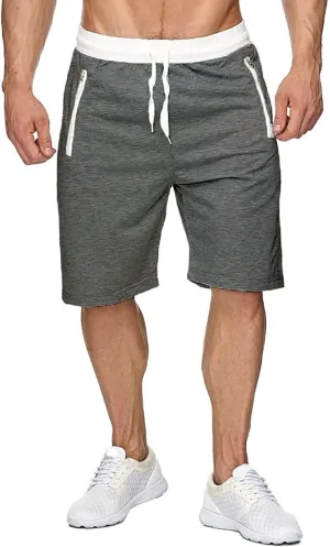 Mens Shorts Casual Classic Fit Drawstring Summer Beach Athletic Shorts with Elastic Waist and Pockets, M-3XL