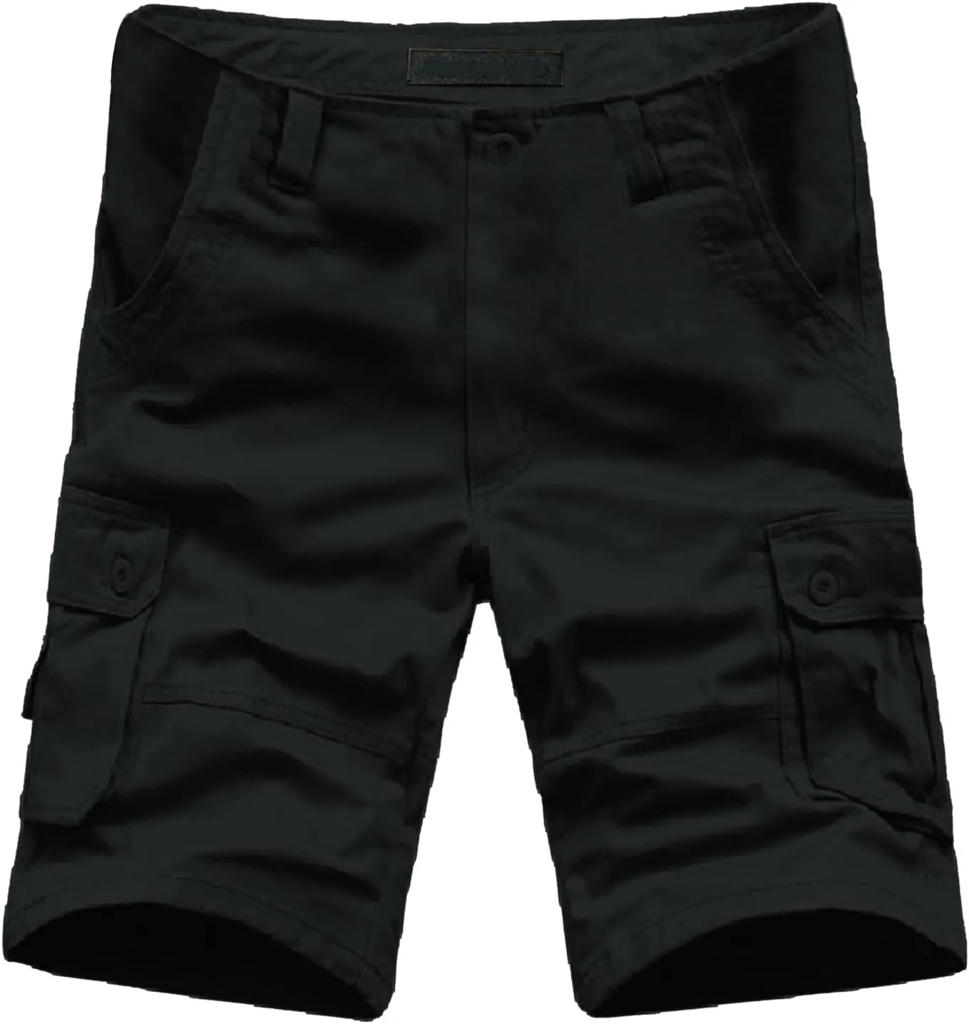 Men's Solid Color Multi Pockets Shorts Fashion Summer Leisure Pants Overalls Hiking Cargo Shorts Athletic Joggers