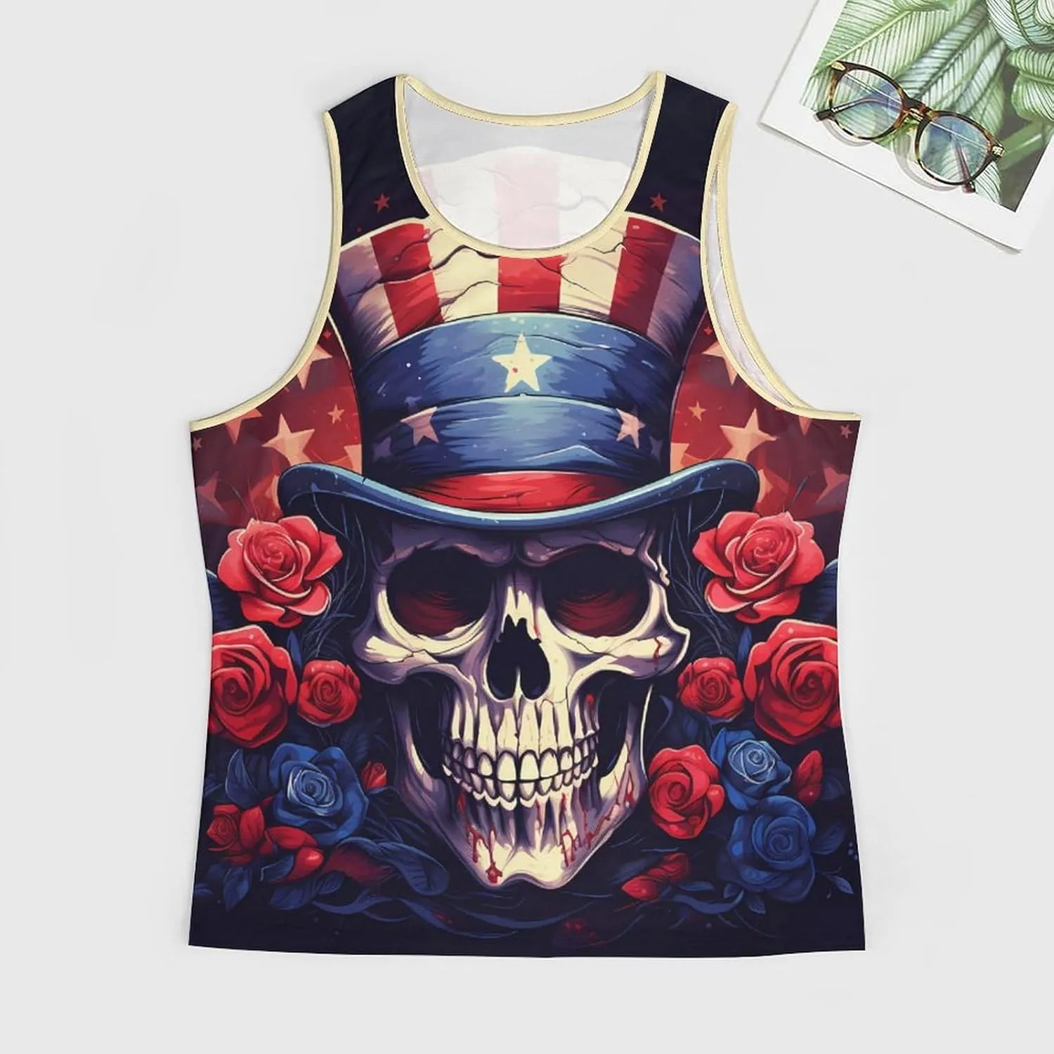 Men's Tank Tops Casual Undershirts Summer Cool Big and Tall Vest Sleeveless Crewneck Workout Cotton Tank Tops for Men