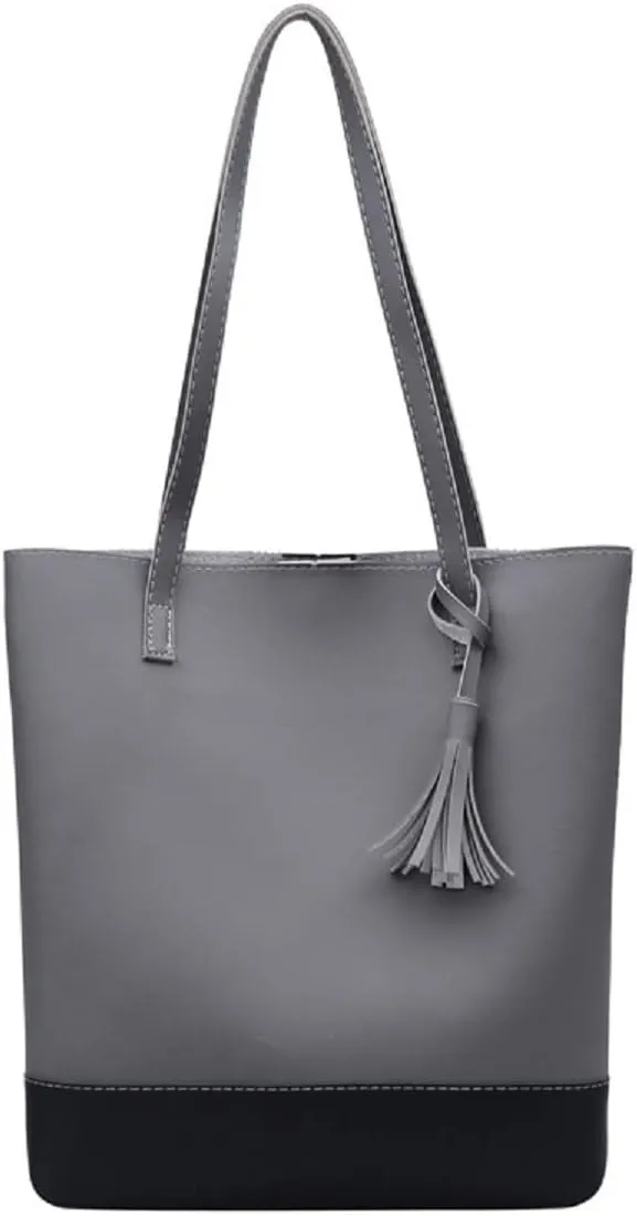 Purses and Handbags for Women PU Leather Designer Tote Fashion Ladies Shoulder Bags Tassel Girls Top-Handle Bags