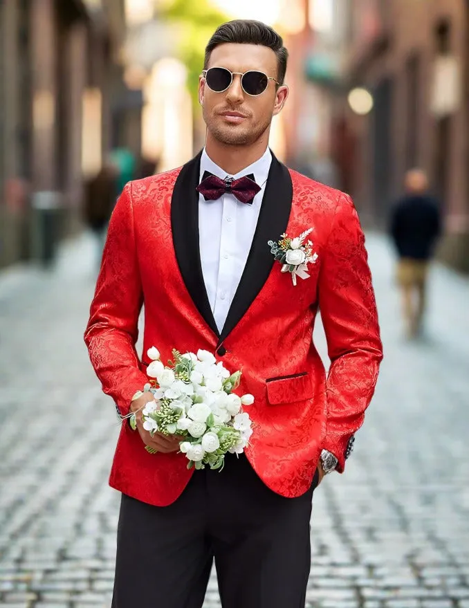 Regal Paisley Charm Men’s Tuxedo Jacket