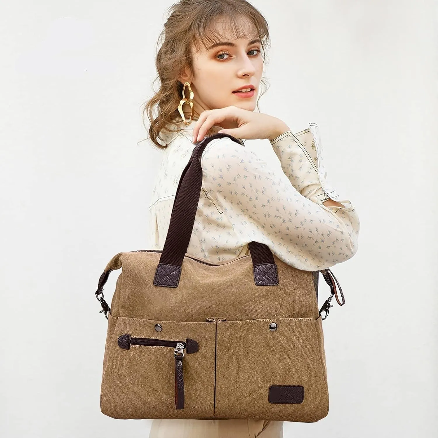 Retro Women Handbags Ladies Canvas Shoulder Bag Large Messenger Bag