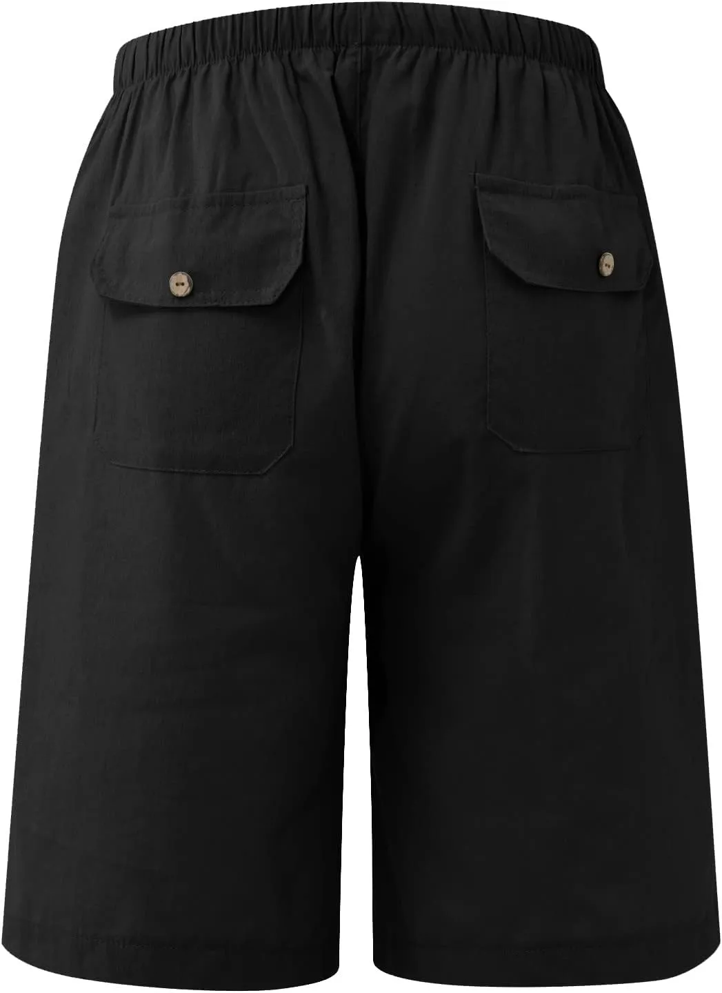 RTRDE Men's Summer Casual Beach Shorts Drawstring Lightweight Elastic Waist Walking Shorts with Pockets Trendy, M-5XL