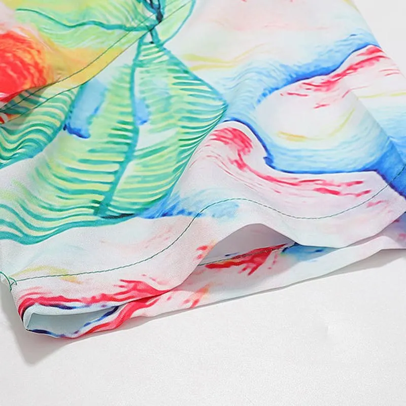 Summer Printed Pattern Shorts Set