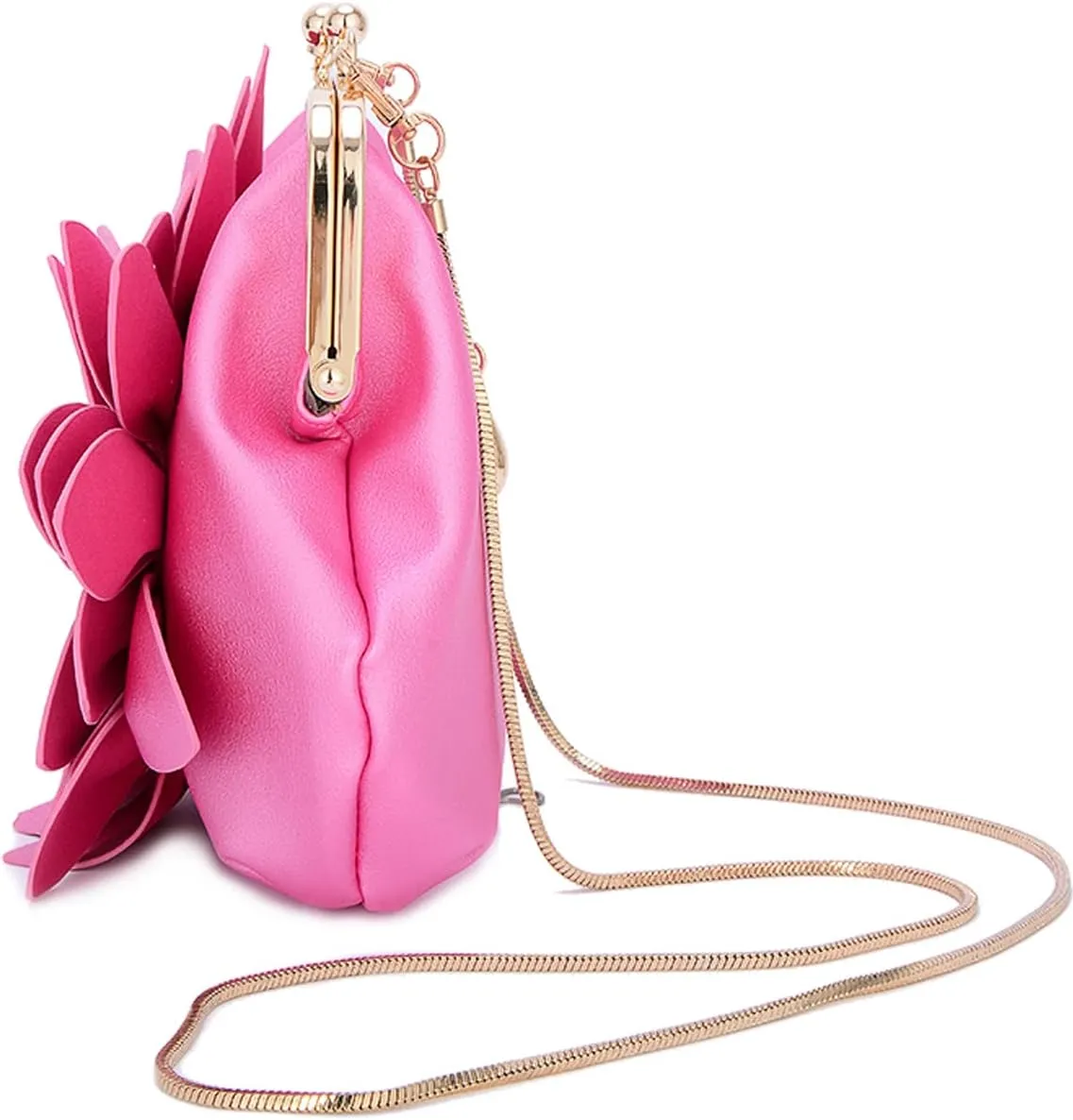 SUNROLAN Women Leather Formal Purses Handbags Chains Shoulder Bag Satchel Purse Floral Wedding Wallets