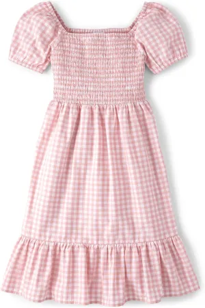 The Children's Place Women's Mommy and Me Matching Short Sleeve Dresses