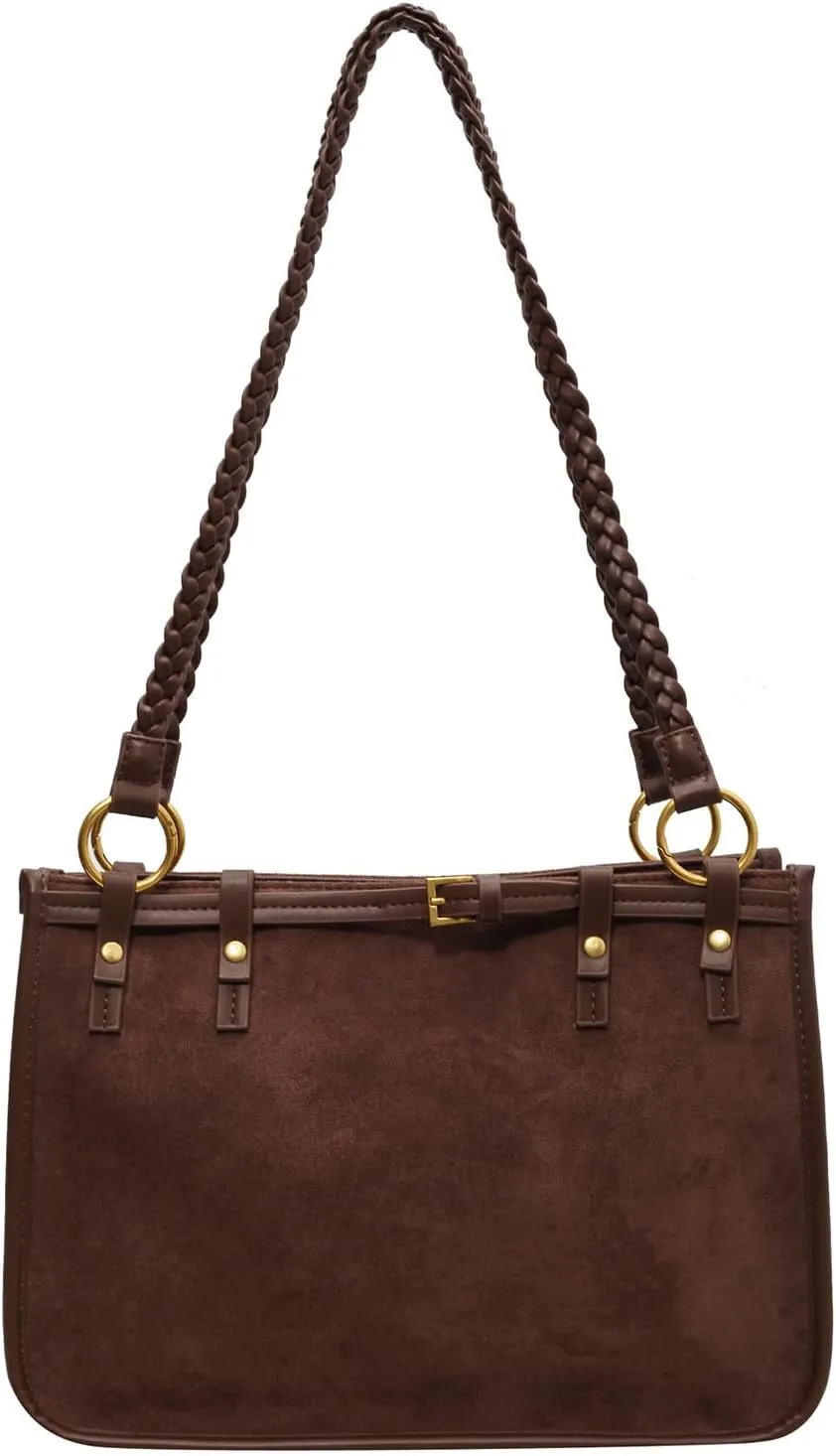 Top Handle Soft Leather Handbags for Women Vintage Casual Crossbody Shoulder Bag Fashion Elegant Tote Bag, Black, 9