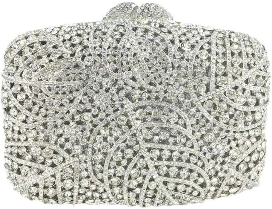 Women Crystal Clutch Evening Handbags Diamond Purse Wedding Party Dinner Bag