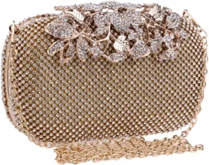 Women evening bags crystal small clutch with chain shoulder handbags diamonds lady purse for party