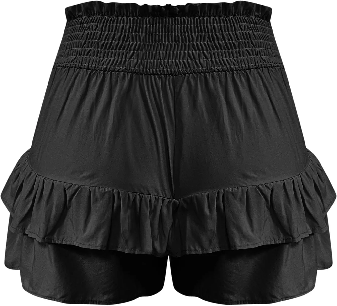 Women's Casual Shorts Dressy Summer High Waisted Layering Solid Color Skirt Shorts Fashion 2025 Comfy Soft Pants