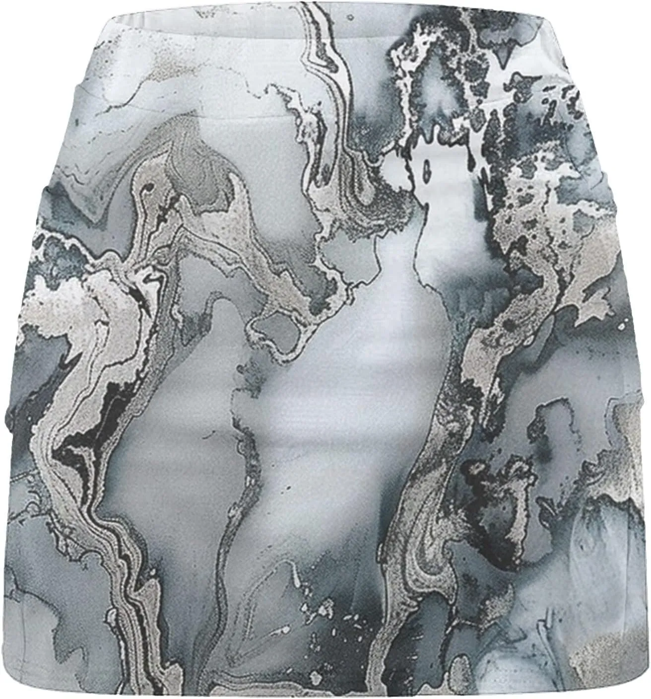 Womens Golf Skorts Skirts Tie Dye Printed High Waisted Tennis Skirt with Shorts Sports Bottoming Skirts