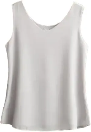 Women's Solid Color Casual V-Neck Simple Classic Plus Size Sleeveless Camisole Top