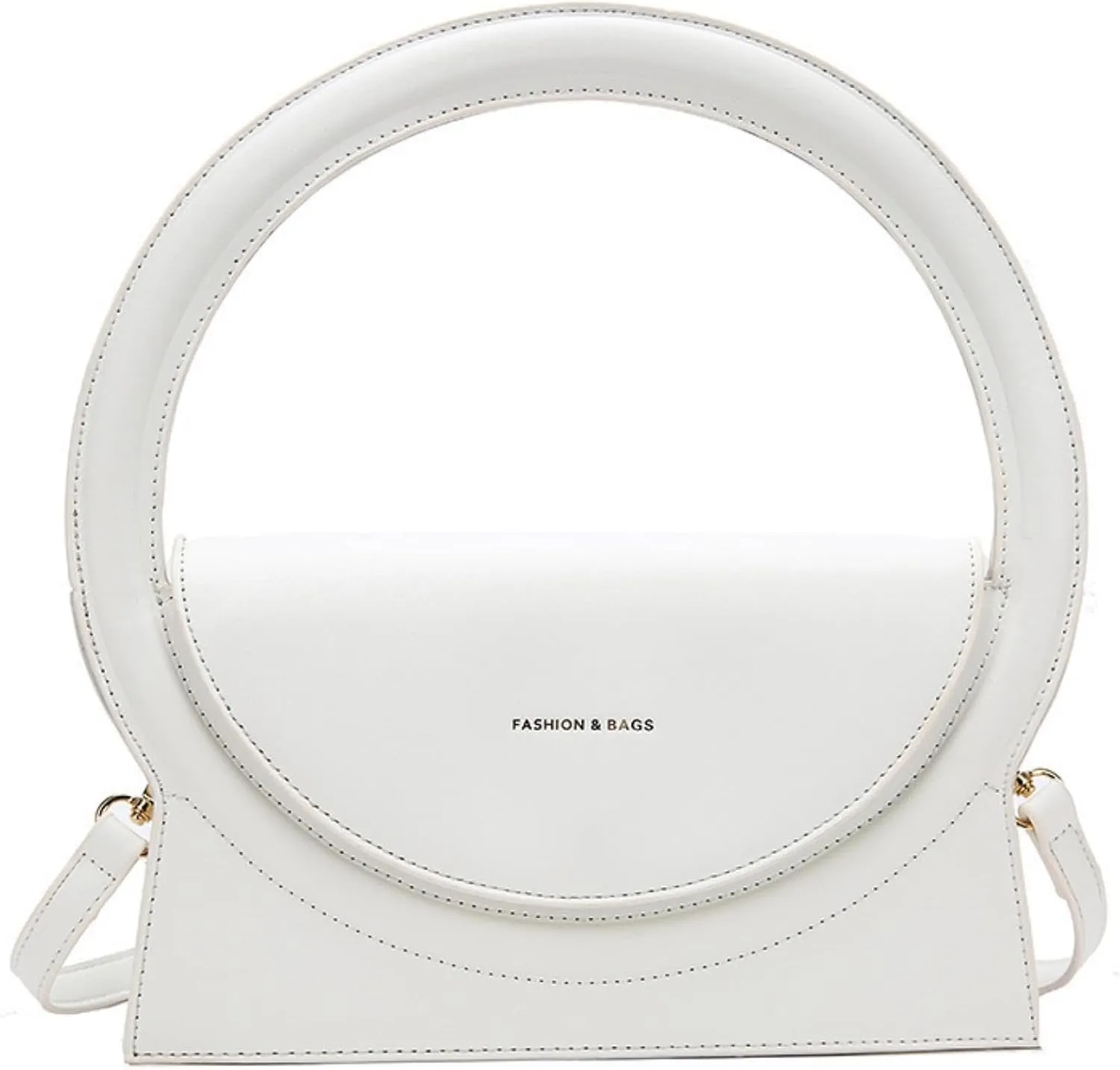 Women's Top Handle Tote Bag Small Crossbody Bag for Women Fashion Shoulder Bag Hobo Totes Leather Handbag Purses (Orange), White