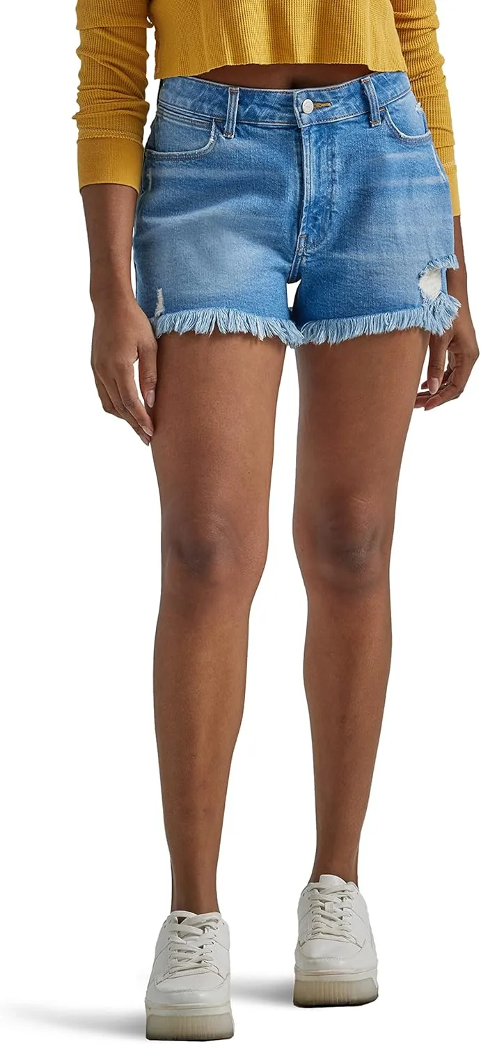 Wrangler Women's Mid-Rise Vintage Denim Short