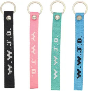 WWJD Keychains Wristlet Handmade Braided What Would Jesus Do Keychain for Women Men