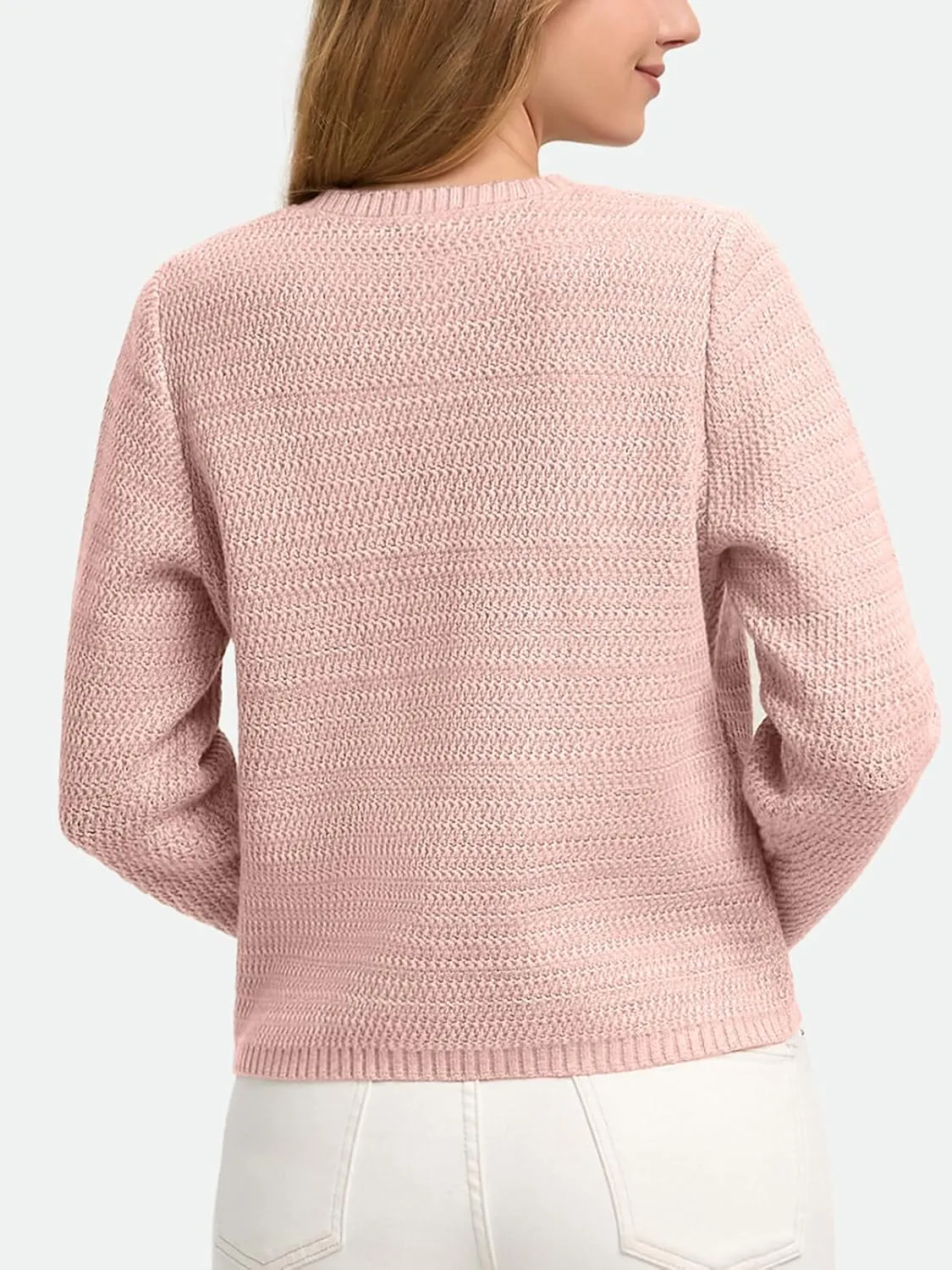 ZANZEA Knit Cardigan Sweater Casual Long Sleeve Open Front Button Down Pockets Lady Jackets 2024 Fall Fashion Outwear