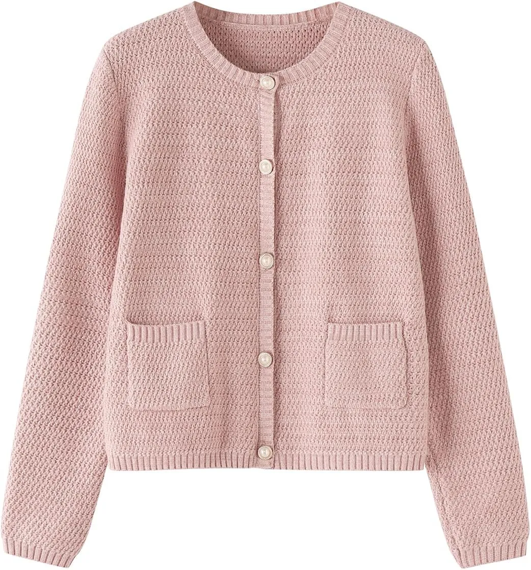 ZANZEA Knit Cardigan Sweater Casual Long Sleeve Open Front Button Down Pockets Lady Jackets 2024 Fall Fashion Outwear